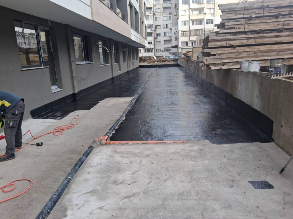 Битумна хидроизолация в кв. Манастирски ливади, София 2 Битумна хидроизолация в кв. Манастирски ливади, София, Хидростоп