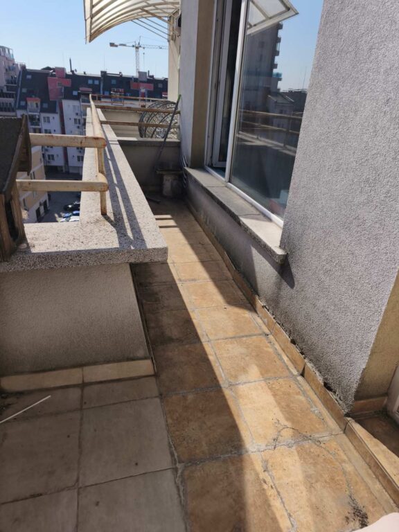 Почистване и хидроизолиране на тераса с безцветна полиуретанова хидроизолация – гр. София 3 Почистване и хидроизолиране на тераса с безцветна полиуретанова хидроизолация – гр. София, Хидростоп