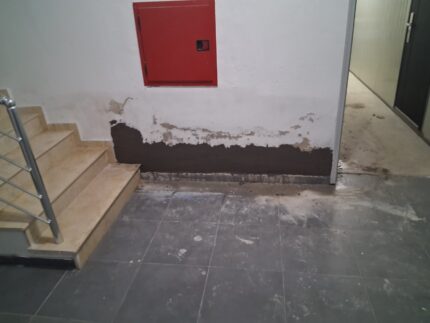 Вътрешна хидроизолация на подземен гараж и спиране на капилярна влага 16 Вътрешна хидроизолация на подземен гараж и спиране на капилярна влага, Хидростоп