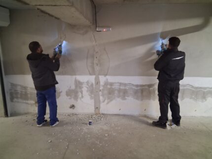 Вътрешна хидроизолация на подземен гараж и спиране на капилярна влага 9 Вътрешна хидроизолация на подземен гараж и спиране на капилярна влага, Хидростоп