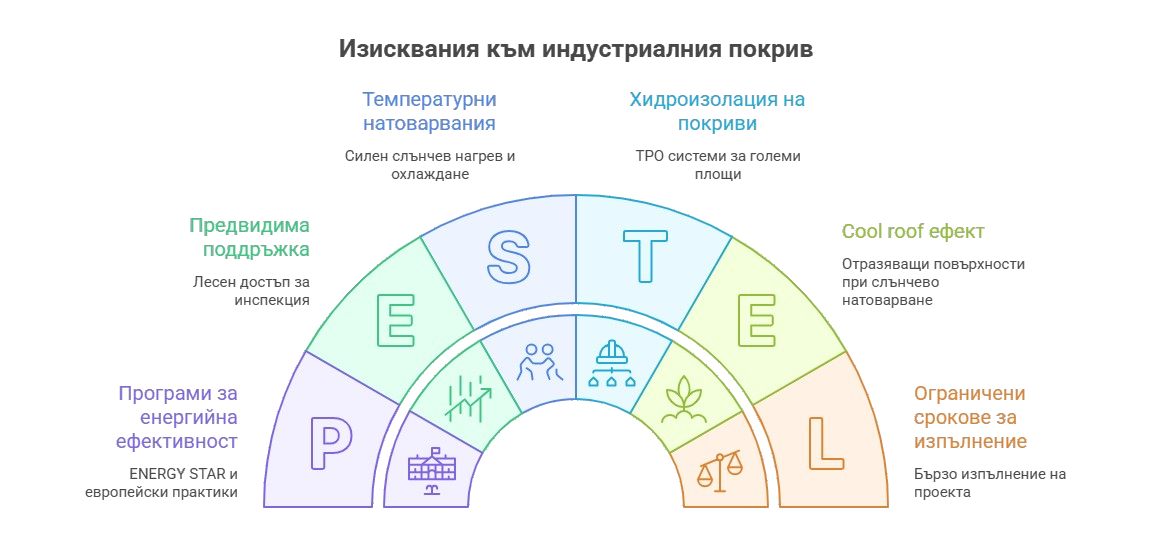TPO мембрани: Защо са избор номер 1 за индустриални покриви 1 Изисквания към индустриалния покрив hydrostop
