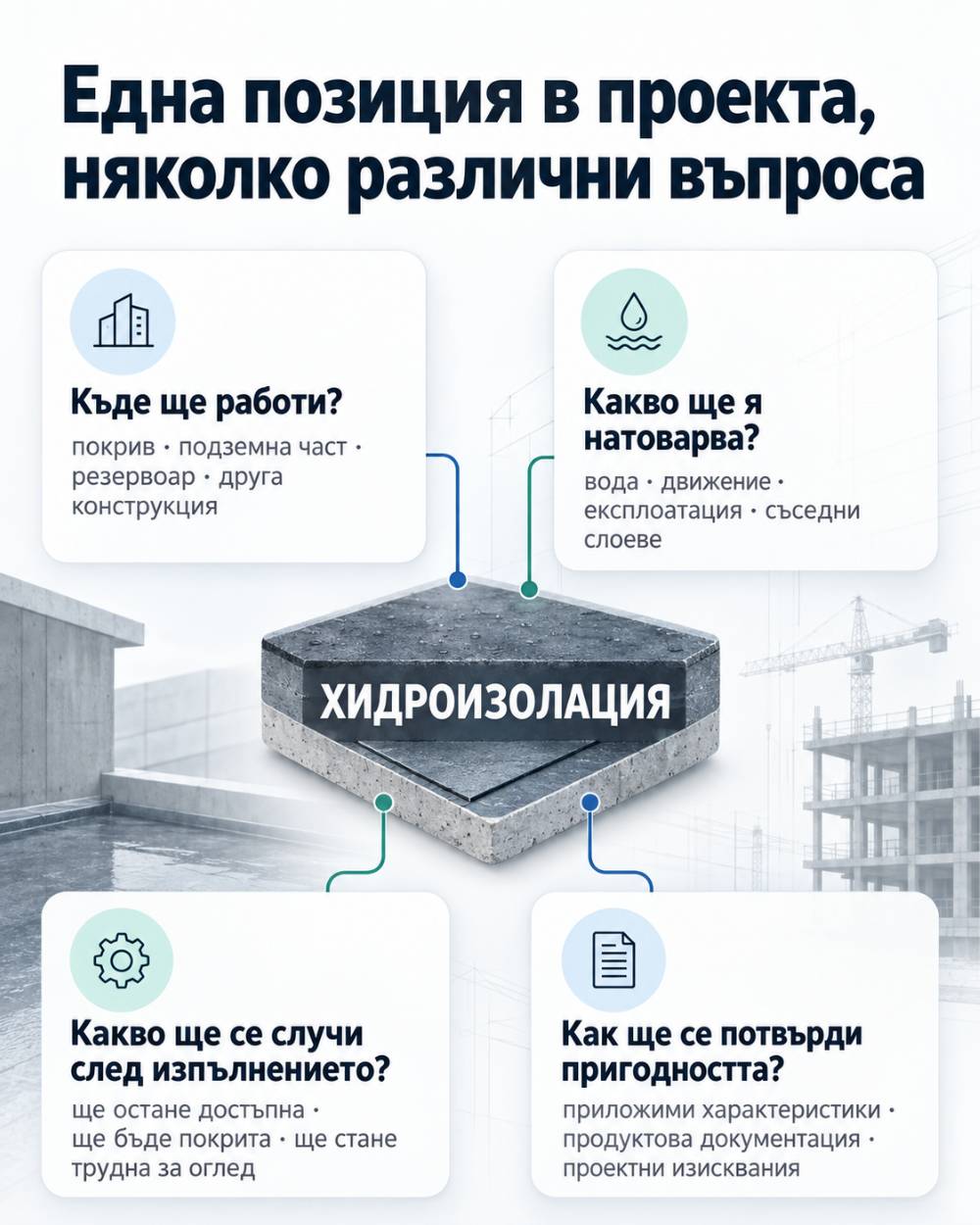 Строителна хидроизолация: стандарти и добри практики при планиране и възлагане 1 строителна хидроизолация проектни изисквания